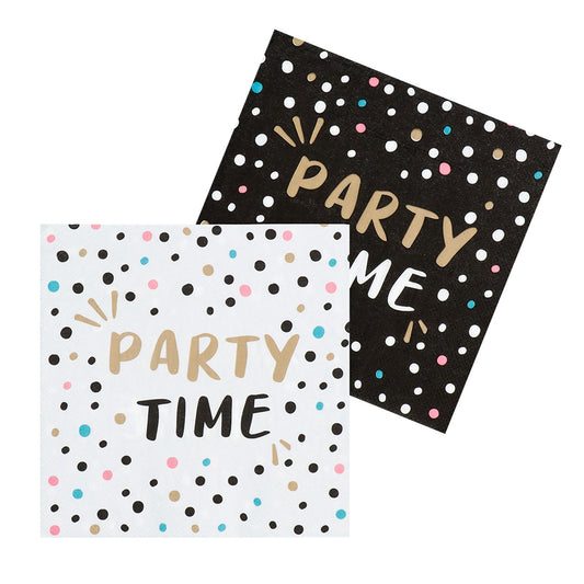 20 kpl Paperi servettejä 'Party Time' (33 x 33 cm)