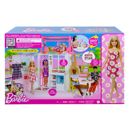 Barbie Kalustettu Talo ja Barbie Nukke