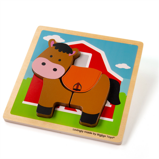 Ensipalapeli Hevonen 4 palaa - Chunky Lift Out Horse Puzzle