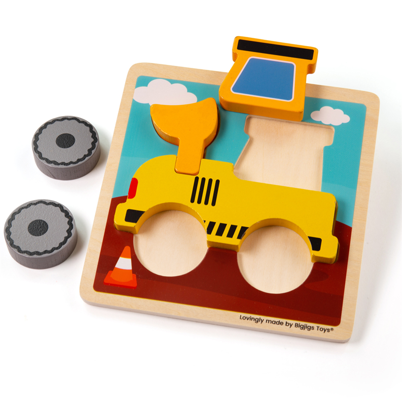 Ensipalapeli Kaivuri 5 palaa - Chunky Lift Out Digger Puzzle