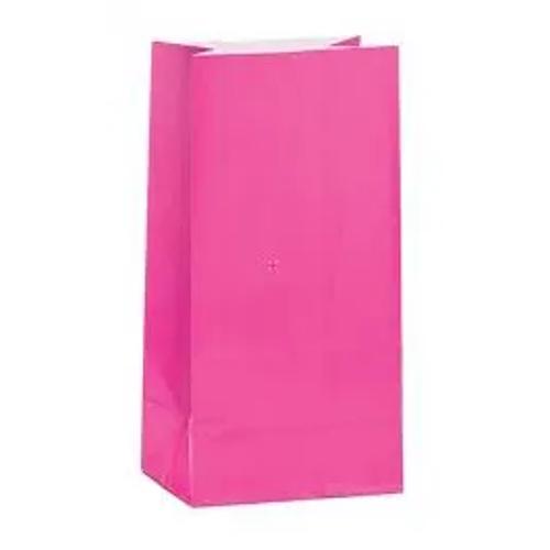 Paperinen lahjapussi, pinkki 12 kpl/pkt