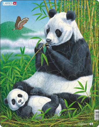 Lasten Kehyspalapeli Panda (Maxi) | Larsen