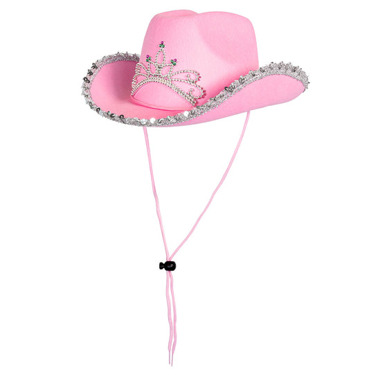 Lasten pinkki cowboy hattu