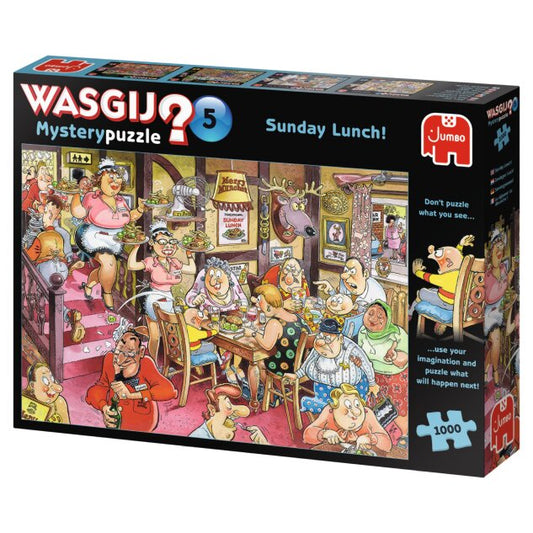 Wasgij Mystery 5 Palapeli 1000 palaa -Sunday Lunch!
