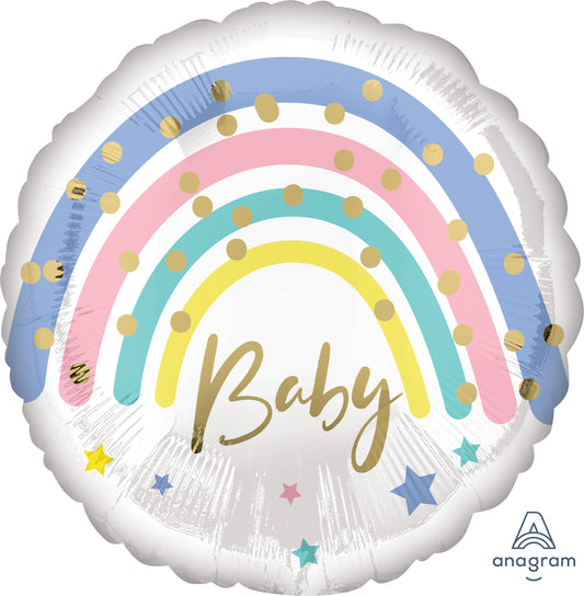 Baby pastellisateenkaari foliopallo | Anagram
