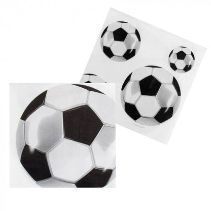 Jalkapallot Paperiset Lautasliinat, 20 kpl setti